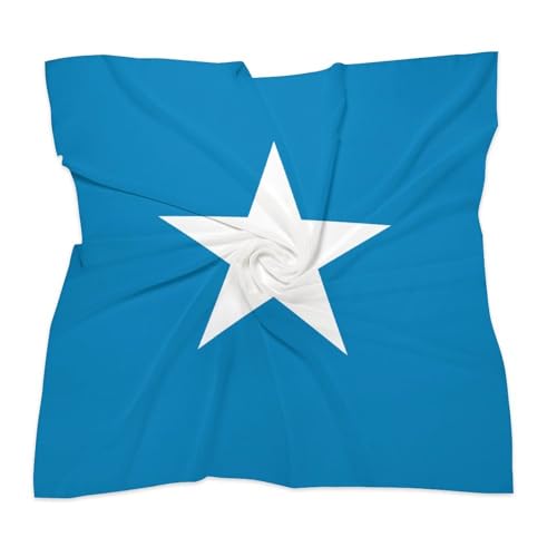 Calculay Flag of Somalia Head Scarf, Square Scarf, Hand Towel, Silk Scarf, Shawl, Headscarf, Scarf, Towel 18"x18"3