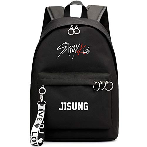 NCTCITY KPOP Stray Kids Mochila Mochila Bolsa de Regalo Mercancía Bolsa para Computadora Portátil Escuela Mochila de Viaje Escuela Bolsas de Lona Bang Chan Changbin Hyunjin Han Felix Seungmin