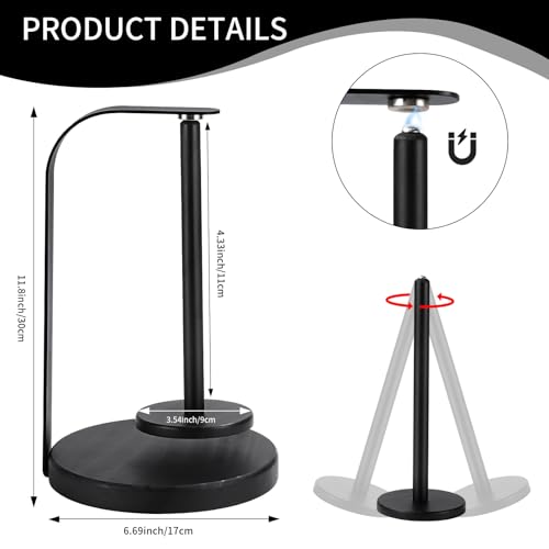 Image of ZXINU Yarn Ball Holder for Knitting and Crocheting, Yarn Holder Spinner for DIY Crafts, Magnetic Yarn Holder as Surprise Gift for Knitting Lovers (Black)