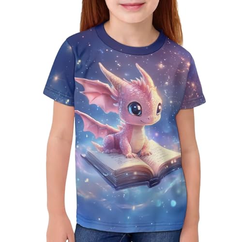 Image of Kids Graphic T-Shirt Boys Girls Novelty Tees Top Short Sleeve Shirts Summer Blouses 3-16