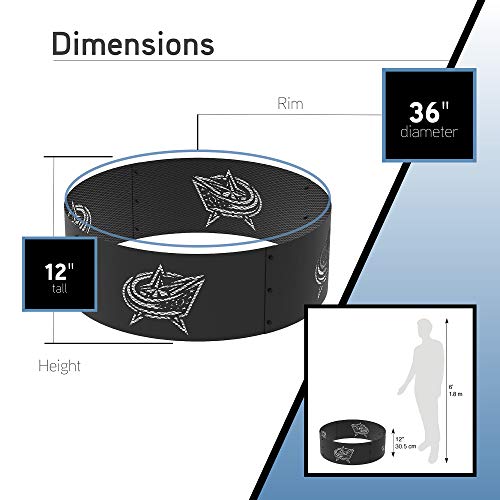 Blue Sky Outdoor Living Fr361208-Cb Round Ring Fire Pit, Chicago Blackhawks #TOP6