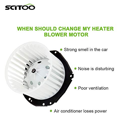 Scitoo Abs Ac Heater Blower Motor With Fan For Chevrolet Hvac Blowers Motors Replacement Fit For 1992-1996 For Chevrolet C1500/1995-1996 For Chevrolet C1500 Suburban #TOP3