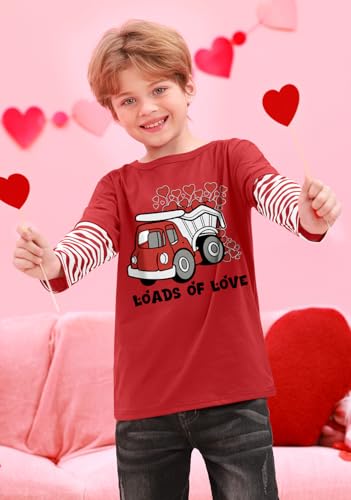 Image of BesserBay Valentines Day Unisex Kids Long Sleeve Top 2-14 Years