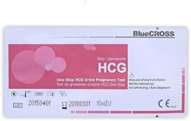 BlueCROSS 10 miu Early Pregnancy test strips (HCG test strips) (Pack of 10 )