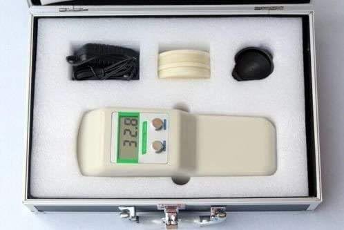 Probador de Densidad, Portable Digital Paper Whiteness Brightness Meter Handheld Whiteness Tester Leucometer with 0-199.9 Measurement Range