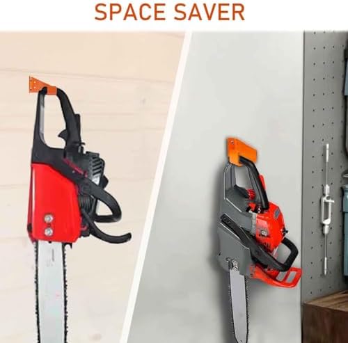 String Trimmer Hanger | Rust Proof Heavy Duty Hook | Chainsaw Holder Wall Mount,for Garage Storage Garden Organization