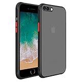 MONGKEYA iPhone 7 Plus Case & iPhone 8 Plus Case 5.5 inch,Translucent Matte Hard PC Back with Soft...