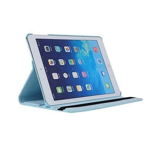 Image of Mcart 360 Degree Rotating Leather Smart Case Cover Stand for iPad mini 2, Mini 3 (7.9 Inch) A1432, A1454, A1455, A1489, A1601, A1490, A1491, A1599, A1600 (Sea Blue)