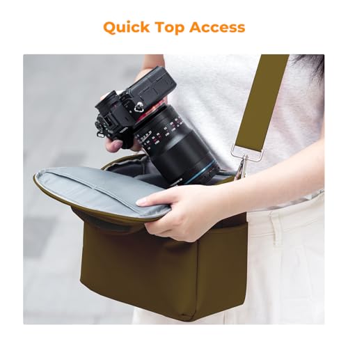 Image of K&F CONCEPT Camera Sling Bag Small Crossbody Case | For DSLR /SLR Camera, Cute & Compact, Shoulder Photography Bags, Compatible for Canon /Nikon /Sony, BS09