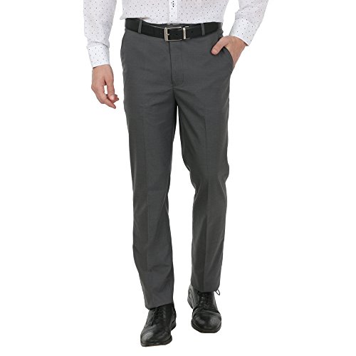 Buy Zido Men's Slim Fit Grey Formal Trouser_ZI15069_Grey at Amazon.in