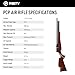 PINTY PCP Pellet Gun Air Rifle, 5.5 mm .22 Caliber Pellet Air Rifle for Adults, 10 Pellet PCP Air Gun, High Power Airgun with 800 fps Velocity Wooden Stock 11mm Dovetail Rail for Hunting Shooting Game