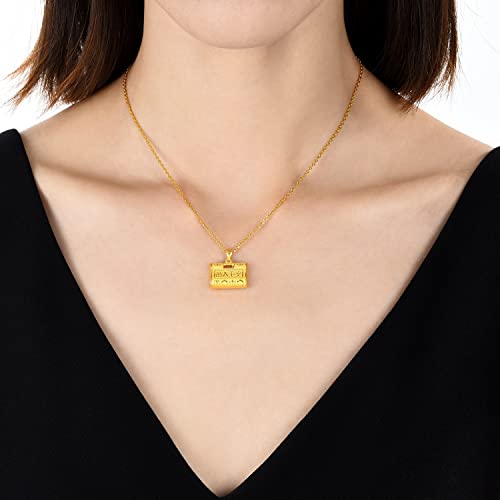 CHOW SANG SANG 999.9 24K Solid Gold Price-by-Weight 3.36g Gold Longevity Pendant for Tiny Size 71639P | Not Include the Necklace3