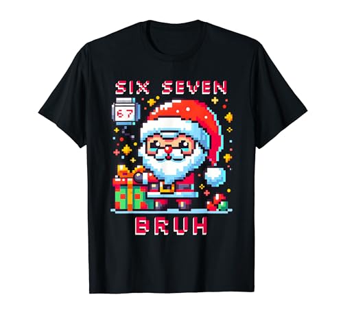 67 Six Seven Bruh Pixel Christmas 6 7 Meme Men Women Kids TVc