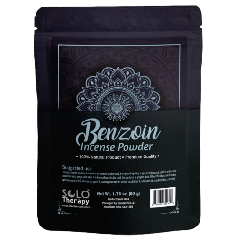 Benzoin Incense Powder 50 Grams, Premium Quality, 100% Natural, Sacred Space, Natural Incense, Loose Incense, Product from India, Packaged in the USA (Benzoin Incense Powder)