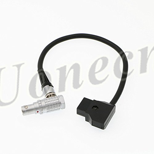 Uonecn Anton Battery Red Epic Scarlet Right Angle 1B 6 pin Female to DTap Power Cable for Red Scarlet Epic Camera.