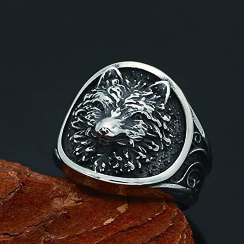 Bague de loup pour homme look biker et viking au quotidien