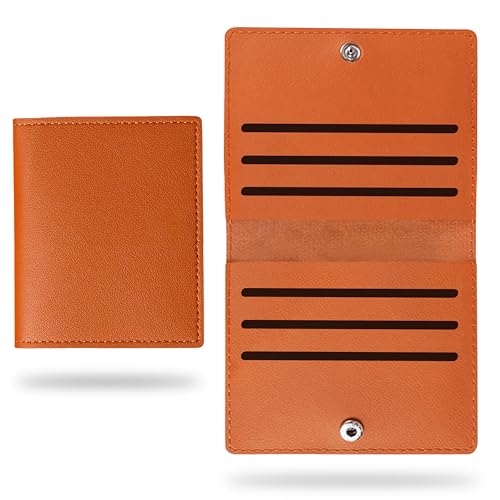 Image of Kraptick Card Holder for Men and Women - Elegant and Versatile Card Organizer, Credit Cardholder, Card Case, Card Pouch (Brown)