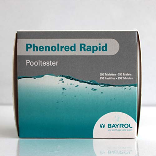 Bayrol Phenol - Pastillas para comprobador de piscina (valor de pH 250 pastillas)