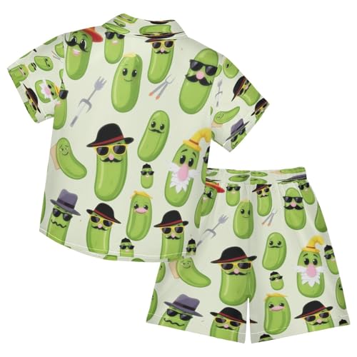 Image of Boccsty Ice Cream Drip Boy Summer Shorts Sets Hawaiian Toddler Boys T-Shirt & Pants 2 Pcs 3T-10T