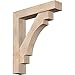 Ekena Millwork BKT0806X38X44MRC05SDF Merced Block Bracket w/Offset Brace, 38" D x 44" H Rustic Wood, 7 1/2" W Douglas Fir (Smooth)