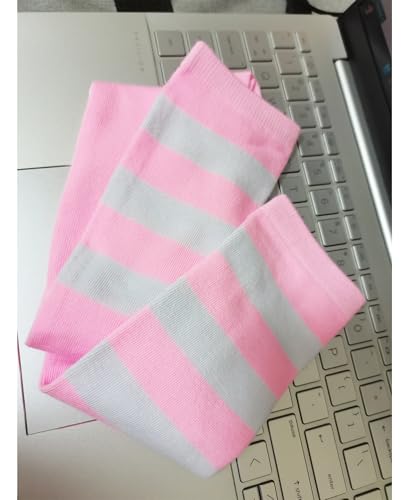 Image of Athletic Knee High Socks Stripe Running Baseball Thigh High Stockings Outdoor Sport Tube Socks