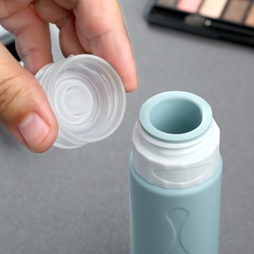 Image of Gemice Travel Bottles for Toiletries, Tsa Approved, Travel Size Containers, BPA Free Leak Proof Tubs Refillable Liquid Accessories for Cometic Shampoo and Lotion Soap