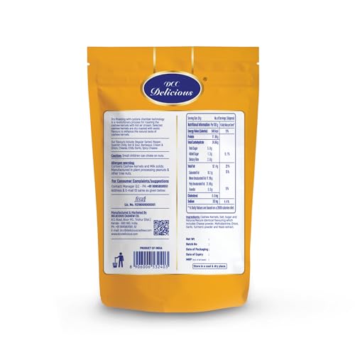 Image of DCC DELICIOUS Roasted Cashews (Cheese), 80Grams | Dry Roasted | Air Fried