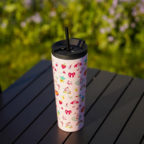 Image of BJPKPK 26 oz Coffee Tumbler with Straw, Insulated Stainless Steel Cup