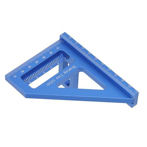Escuadra medidora de ángulos de aluminio 3D 4.41x3.35x3.11in miniatura 3