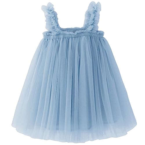 Image of BGFKS Layered Tulle Tutu Dress for Toddler Girls,Baby Girl Rainbow Tutu Princess Skirt Set with Flower Headband.
