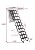 Westhood Electric Telescopic ladders for The Attic (Black, 31.5''W X 35.5''L X 5.1''H), LA-00-00-00