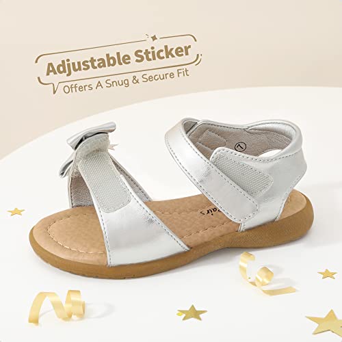 Image of DREAM PAIRS Girls Sandals Fashion Bow Summer Shoes for Toddler /Little Kid