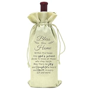 Housewarming gifts unique new house new home gifts bless gift for new houseowner realtor gift for clients bless this home within this home birthday christmas gifts moving away gifts wine bag gift  urban country home decor