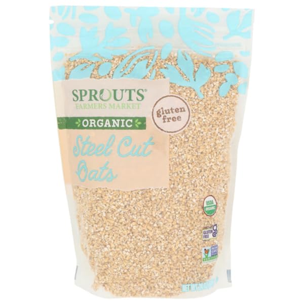 Sprouts Organic Gluten Free Steel Cut Oats - 24 oz (680g)