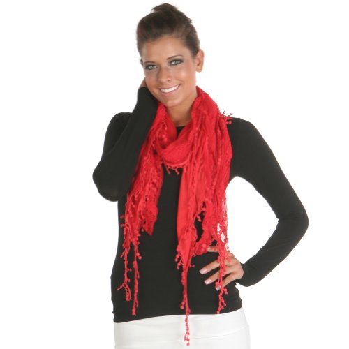 Angelina Cotton + Lace, Year-Round Light Fashion Scarf, #1052