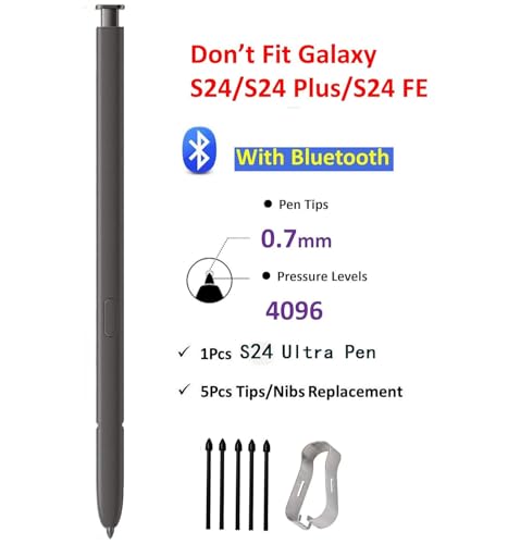 S24 Ultra Stylus Pen Bluetooth avec mines interchangeables pour écriture ultra précise