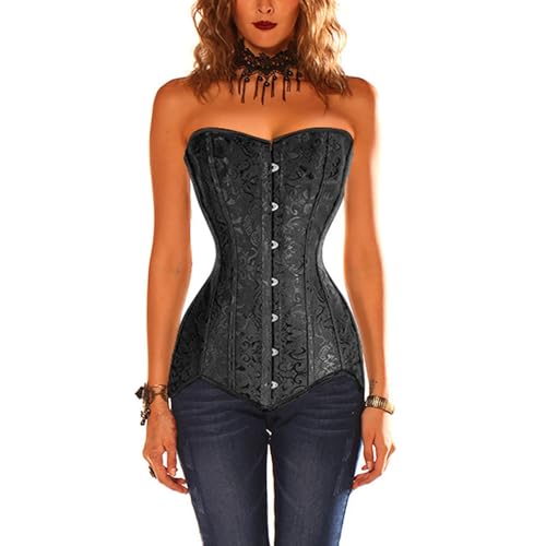 Corset bustier femme sans bretelles style victorien et rétro chic