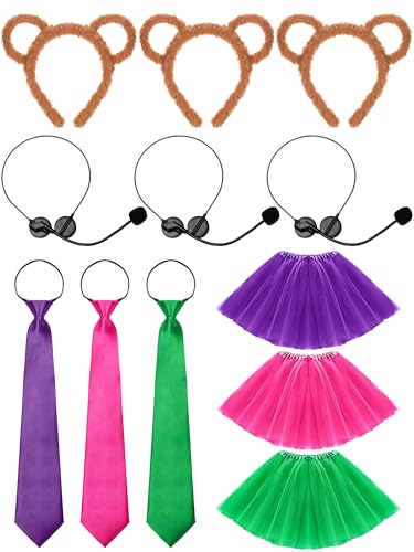 Yearntown 3 Sets Halloween Trio Costumes Squirrel Theodore Costume Accessories Include Squirrel Ears...