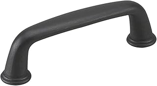 Richelieu Hardware BP876900 Center to Center Classic Metal Handle Pull, 3", Matte Black