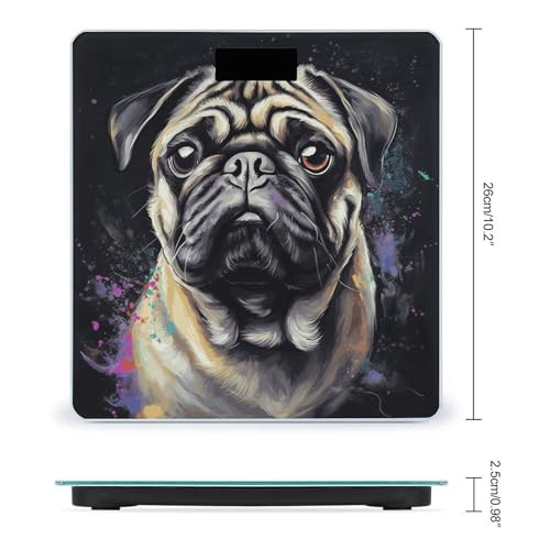 Báscula digital de baño precisa con pantalla grande miniatura 2