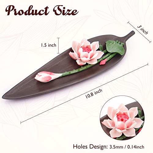Glorieroo Lotus Love Incense Burner, Ceramic Handcrafted Incense Holder, Aromatherapy Ornament, Zen Decor, Home Decor, Room Decor, Meditation Gift #TOP1