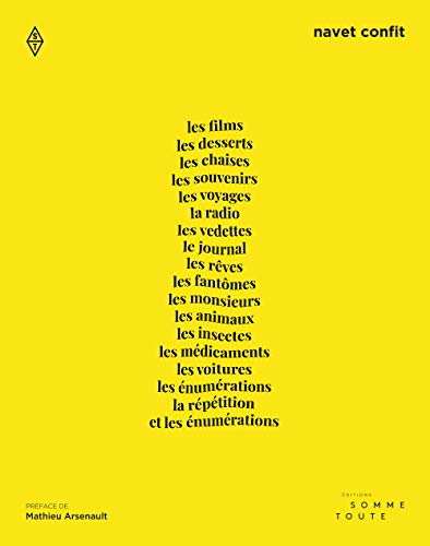 Films, les desserts, les chaises... (Les)