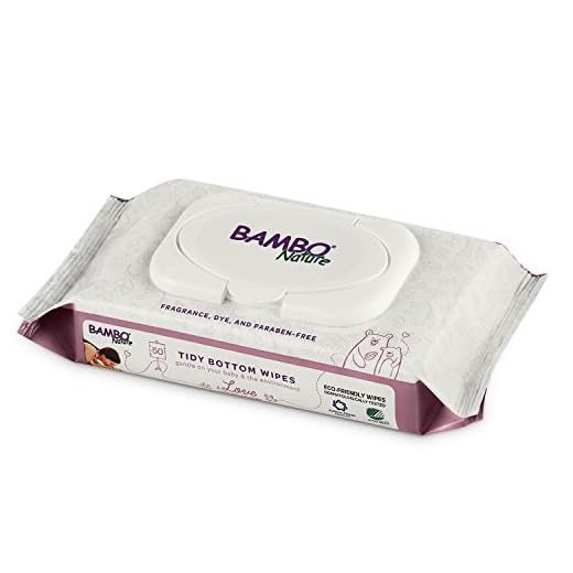 Bambo Nature Tidy Bottoms Eco-Friendly Baby Wipes, 50 Count