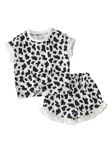 Image of Kid Young Girl Clothes Outfits Square Neck Tank Top Letter Patched Girls Summer Shorts Set