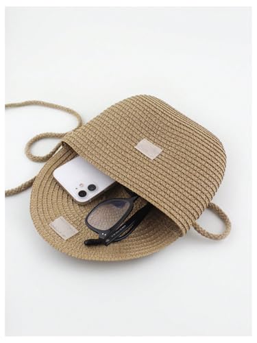 Milumia Women's Summer Beach Vacation Bag Straw Basket Purse Crossbody Shoulder Bags with Flap3