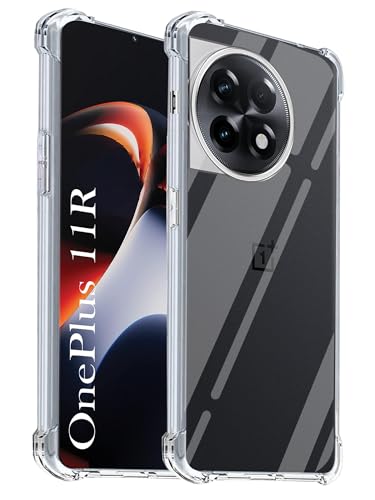 Image of Jkobi Back Case Cover for OnePlus 11R (Shockproof Crystal Clear Anti Yellow Case | Drop & Camera Protection | Hard Polycarbonate)