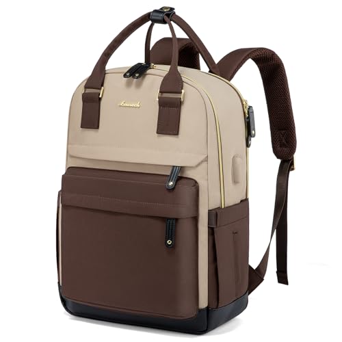 Image of LOVEVOOK Laptop Backpack for Women Girls, 15.6 Inch Waterproof Computer Backpack Student School Cute Bookbag Computer Bag