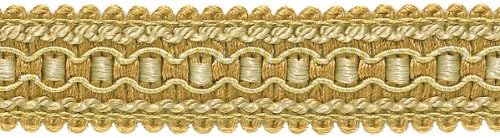 1" (2.5cm) Wide Imperial Collection Decorative Gimp Braid Trim (Style# 0125IG), Rustic Gold Multicolor #4975 (Light Gold, Beige Gold, Yellow Gold) 10 Yards (30 ft/9.5m)