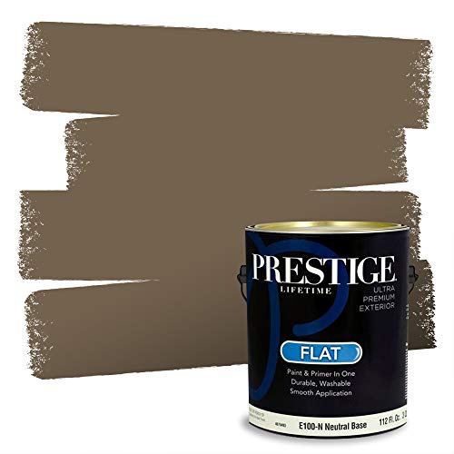 Hottest Sales Prestige Exterior Paint and Primer in One, Exotic Wood, Flat, 1 Gallon