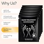 Korean Hand Masks Moisturizing Glove for Dry Hands - Hand Moisturizer Gloves for Women, Men - Hand Therapy Gloves with Collagen, Rose Oil, Shea Butter - White Hydrating Korean Hand Mask Bulk, 6 Pack - Image 4